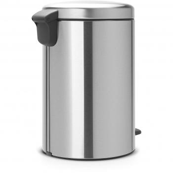 Brabantia Cubo de Basura con Pedal, Inoxidable, Acero Mate, 20 l