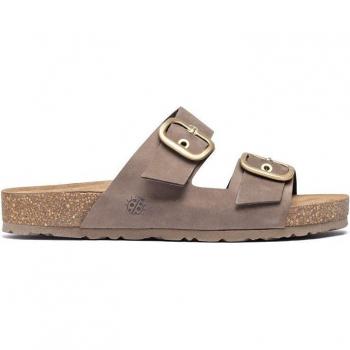 Sandalias de Piel Jerba 136 Marrón Yokono