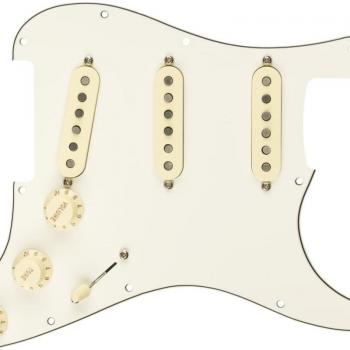 Fender Pre-Wired Strat Pickguard with Custom Shop Fat '50s SSS Single Coil Pickups - Parchment Color