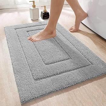 DEXI Alfombra de Baño Antideslizante,Alfombra Baño Microfibra,Alfombrilla de baño Lavable a Máquina,Súper Absorbente,Ultra Suave