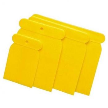 Juego de 4 Espátulas Carrocero Plástico 5-8-10-12cm Flexibles para Emplastecer