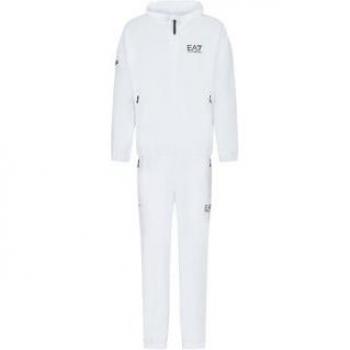 Emporio Armani EA7 Tech Ventus7 Tracksuit, Men's Training Set, White, Size XS