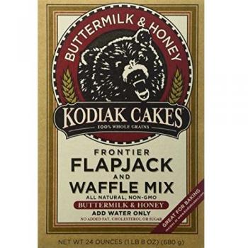 Tortas de Kodiak - Flapjack de frontera & suero de la mezcla de la galleta & miel - 24 oz.