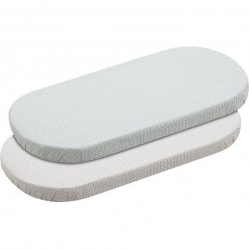 Cambrass Bajera Moisés/Carro Pack 2 Ud. 35x80x7 Cm Mini Windsord Mint - Suave y Cómodo