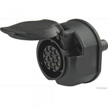 Tomacorriente de Remolque 13 Polos 12V con Microswitch y Apagado de Luces Antiniebla - HERTH+BUSS ELPARTS 51305138