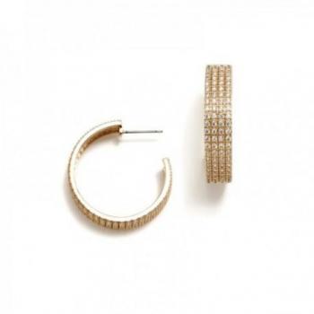Pendientes Pertegaz colección RICH aros abiertos mujer 3 cm. metal rosado combinados