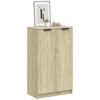 vidaXL Shoe Cabinet Sonoma Oak 59x35x100 cm Engineered Wood