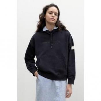 Sudadera con capucha Ecoalf Bottrop azul oscuro para mujer - XS