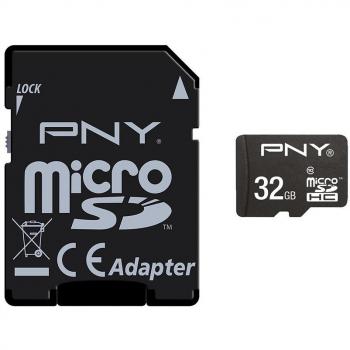 PNY High Performance 32GB MicroSDHC Class 10 UHS-I U1 con adaptador SD
