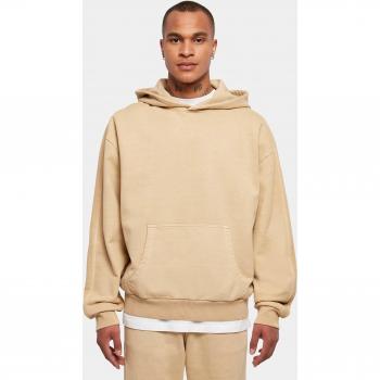Urban Classics Heavy Terry Garment Dye Hoodie in Union Beige