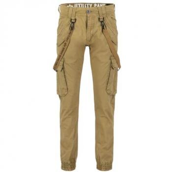 Alpha Industries Utility Cargo Pants 31 Slim Fit Khaki Brown Green