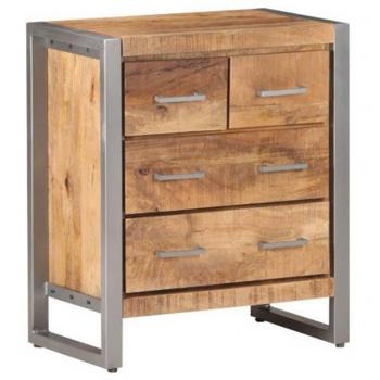 Rough Mango Wood Sideboard 60x35x70 cm