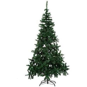 Homdox Árbol de Navidad Artificial Árbol Navideño de PVC 210CM 1000 Puntas Verde