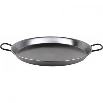 Paellera de Acero Pulido de 46cm con Capacidad para 12 Raciones