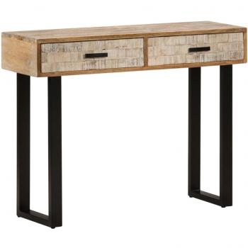 vidaXL Console Table 100x30x75 cm Solid Mango Wood
