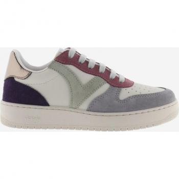 Victoria Madrid Multicolor Suede Sneakers with Metallic Back 1258240