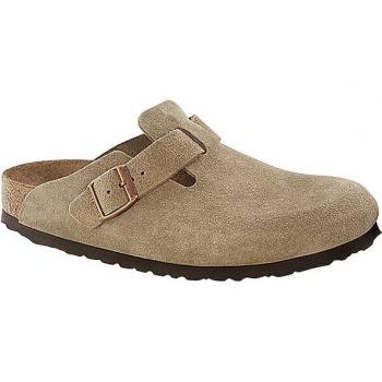 Zuecos Birkenstock Boston de Piel Suede Color Camel Talla 44