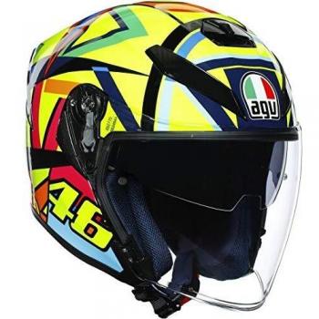 AGV K-5 Jet Casco para Moto, Hombre, Fluorgeel, XXL