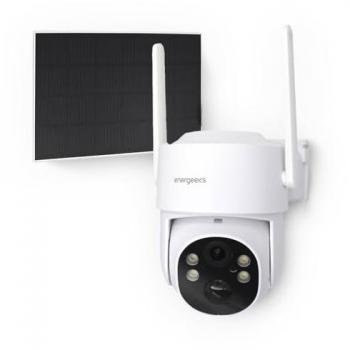Cámara de Vigilancia Exterior 4G Motorizada con Batería y Panel Solar - 4MP Ultra HD - Detección Inteligente de Movimiento/Sonido