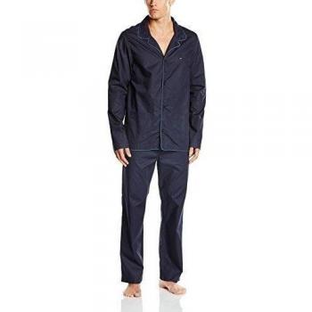 Tommy Hilfiger Bart woven set ls - Pijama para hombre, color blau