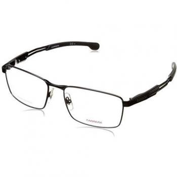 Carrera CA4409 Matte Black Eyewear Glasses for Men, Full-Rim Square Metal Frame 56mm