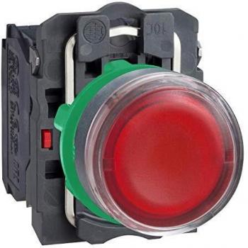 Schneider Electric XB5AW34B5, PB Illuminated 24V Red LED 1NI/1NC