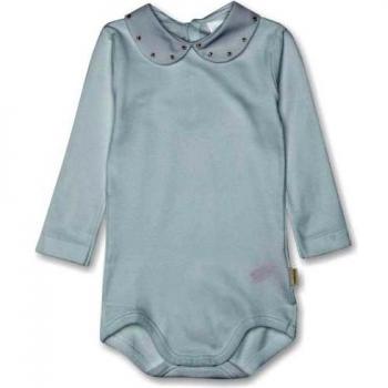 Cambrass - Body con cuello redondo de manga larga para bebé, talla 12 - 18 Months - talla inglesa, color blanco