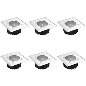 vidaXL Solar 6x Square Ground Spot