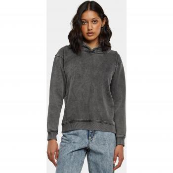 Urban Classics Women's Black Stone Washed Hoodie