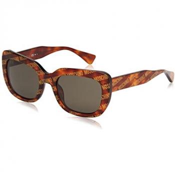 Moschino Women's Havana Pattern Rectangle Sunglasses - 53MM Size