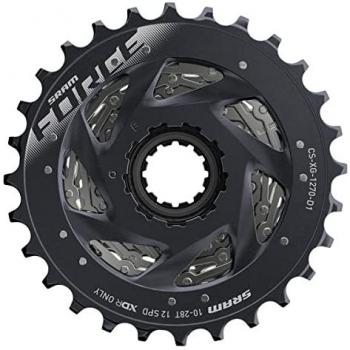 Cassette SRAM Force XG-1270 12V gris - 10-28, características: compatible con sistemas de transmisión SRAM AXS, rango de piñones 10-28 dientes, diseño ligero y duradero, tecnología de escal