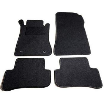 vidaXL Juego Alfombrillas Coche 4 Pzas Moqueta Tapete Automóvil Vehículo Carro