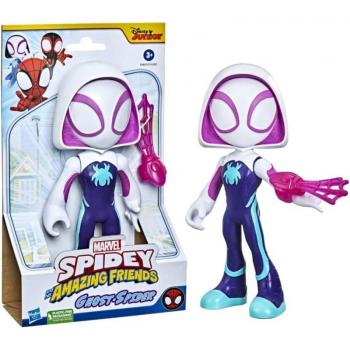 Marvel Spidey and His Amazing Friends - Figura Gigante de Ghost-Spider de 22.5 cm - Juguete para niños a Partir de 3 años