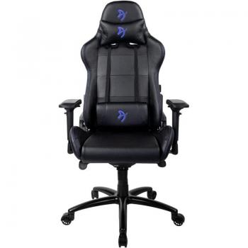 Silla Arozzi Verona Signature Black PU - Blue Logo