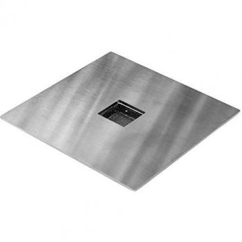AMABIENTE - Designcandles Classic Quadrat Kerzenleuchter CTE1 Candelero, Acero Inoxidable, Plata, 9 x 9 x 1 cm, 6 Unidades