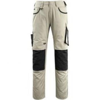Pantalones de Trabajo Mascot Lemberg Talla 82C47, Color Caqui Claro/Negro