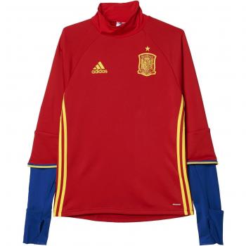 adidas Federación Española de Fútbol Euro 2016  - Camiseta de entrenamiento de manga larga, color rojo / amarillo / azul, talla L