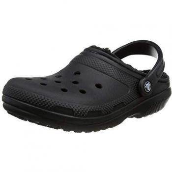 Crocs Classic Lined Clog - Women Shoes - Black - Size: M4/W5