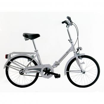 Frejus MICROBIKE GRAZIELLA 20 - Bicicleta de plegable para unisex, 1 velocidades, cuadro acero, Blanco