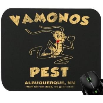 'Touchlines - Camiseta Vamonos plagas oficina de alfombrilla de ratón para videojuegos y 230 x 190 x 5 mm, negro, 230x190x5mm