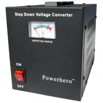 Power Hero 1000VA 700 Watt Step Down Voltage Transformer for Powering US 110 - 120V Appliances in the UK or Europe