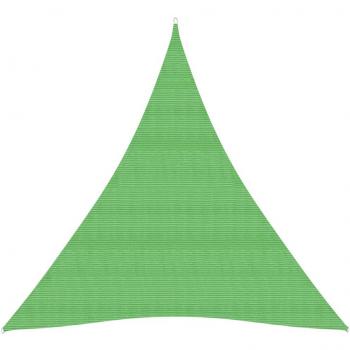 Toldo de vela HDPE verde claro 160 g/m² 4x5x5 m