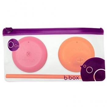 b.box 9319064005366 - Biberones Set 2 Tapa Universal Silicona Orange/Pink