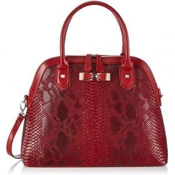 Valentino VANITAS - Bolso de mano de piel sintética mujer, color rojo, talla 37x29x13 cm
