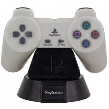 Paladone PP5221PS Playstation Controller LED | Luz Nocturna Coleccionable para dormitorios, Oficina y hogar | Pop Culture Icon Lighting, Gris