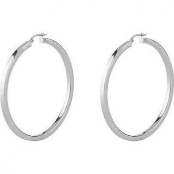 Pendientes Guess Hoops i did it again de acero plateado