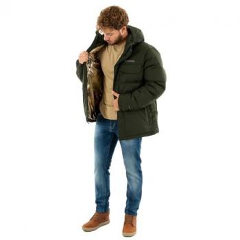 Chaqueta con capucha Columbia Landroamer Puffer verde oscuro - S