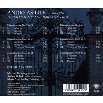 Divertissements Pour Trio Avec Baryton A Cordes