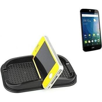 Montaje autoadhesivo de goma para el salpicadero / escritorio, adecuado para ACER Liquid Z630, negro. Incl. Compartimento de almacenamiento para vasos, monedas, llaves, etc. titular salpicadero, titular Smartphone móvil titular de teléfono, taza, soport