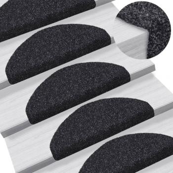 Pegatina Escaleras Esteras 5 Piezas 65x21x4 cm Negro Alcance Día y Noche Alfombrilla Autoadhesiva Escalera 5 uds 65x21x4 cm negro